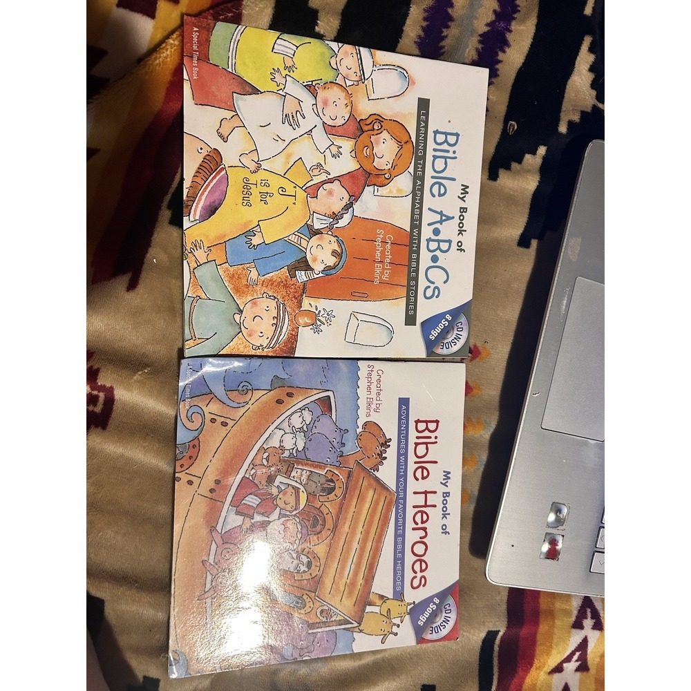 NEW My Book of Bible ABC's / Heroes / Animals & Bible Song Sing Along Books